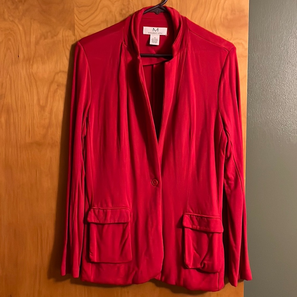 Magaschoni size Medium red jacket.
